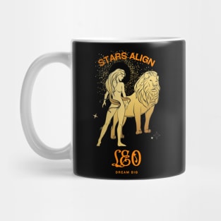 Leo Stars Align Zodiac Sign Astrology Mug